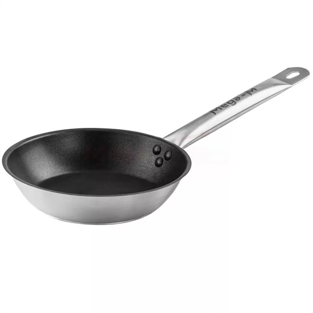 Mega-M padella antiaderente acciaio inox 22 cm induzione