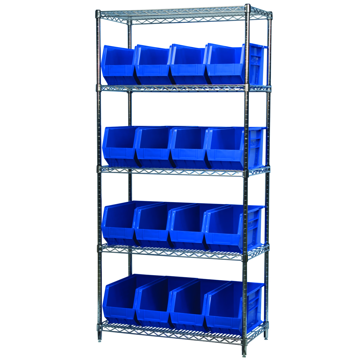Akro-Mils AWS183630265 scaffale filo 5 ripiani 18 box