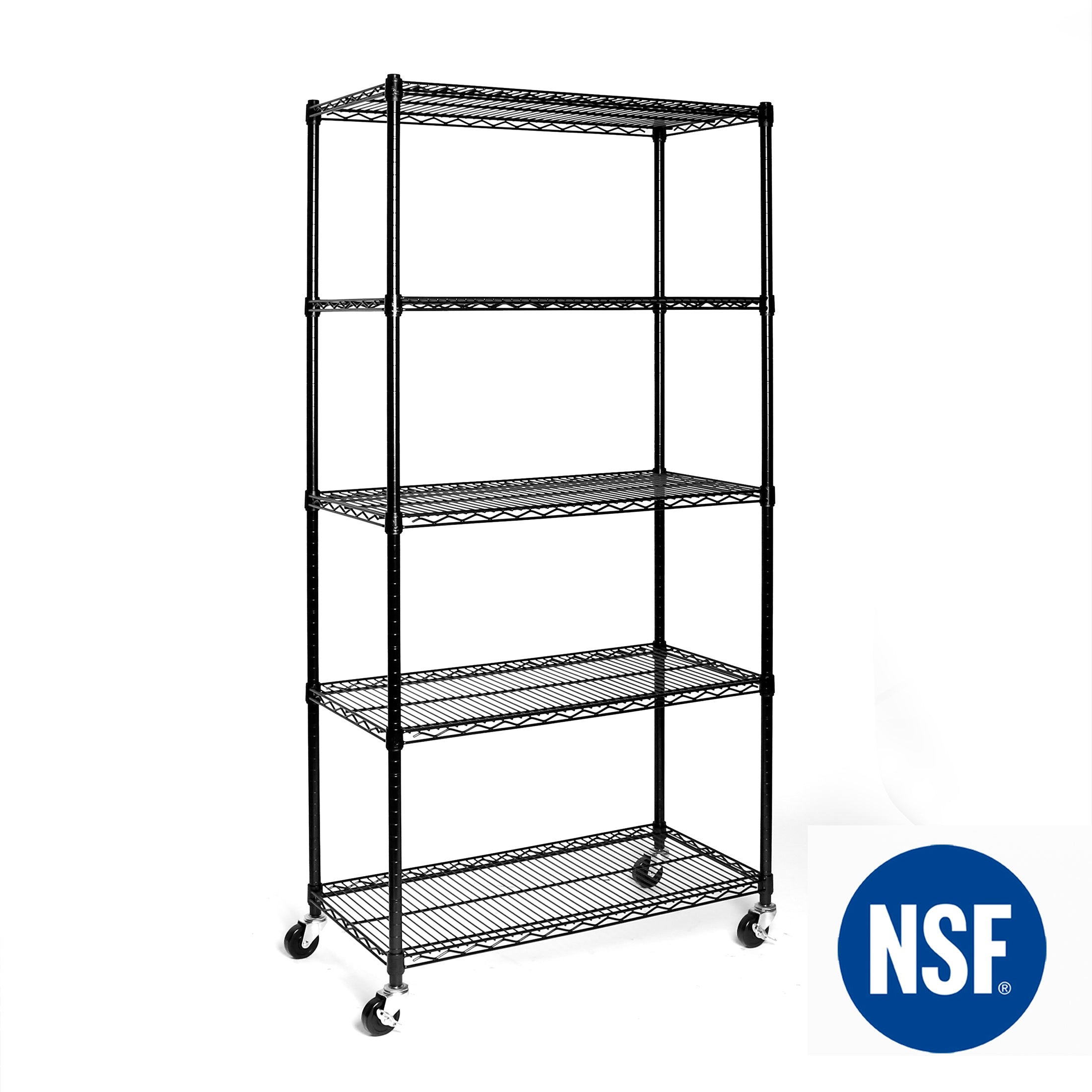 Seville Classics UltraDurable scaffale acciaio 5 ripiani 91cm