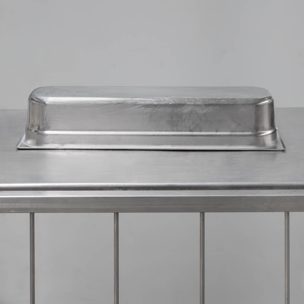 Contenitore GN 2/4 inox 16,2x53x10 cm usato