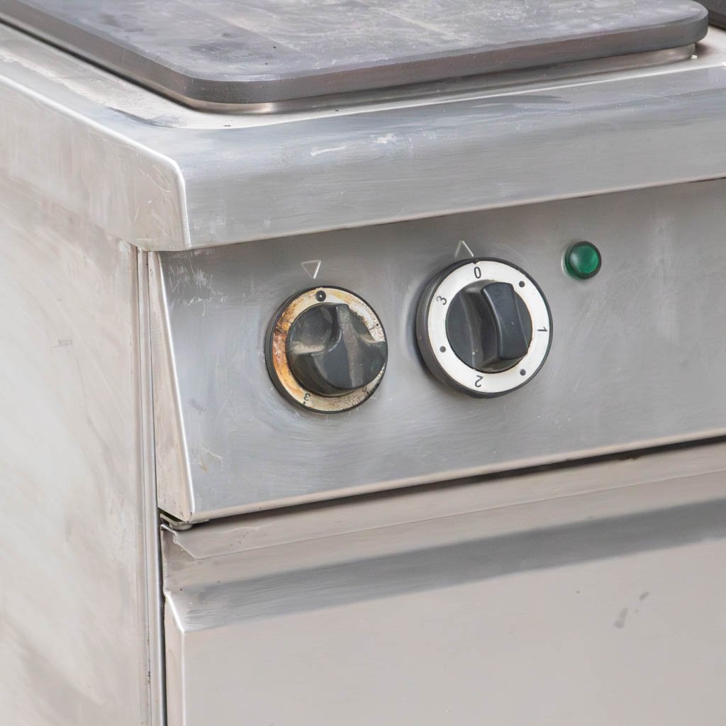 Ascobloc 75x70x85 cm cucina elettrica 2 piastre con armadio