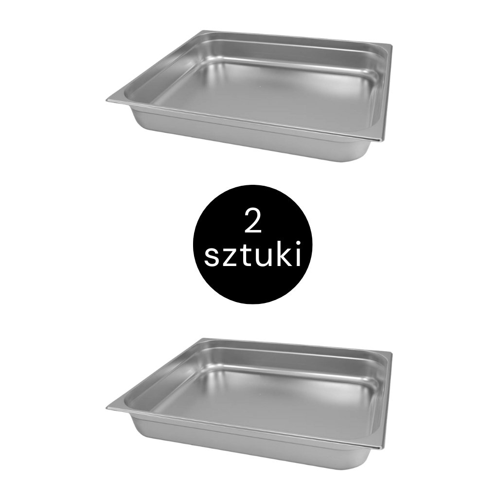 Mega-M Bacinella GN 2/1 inox 65x53x10 cm 2 pezzi