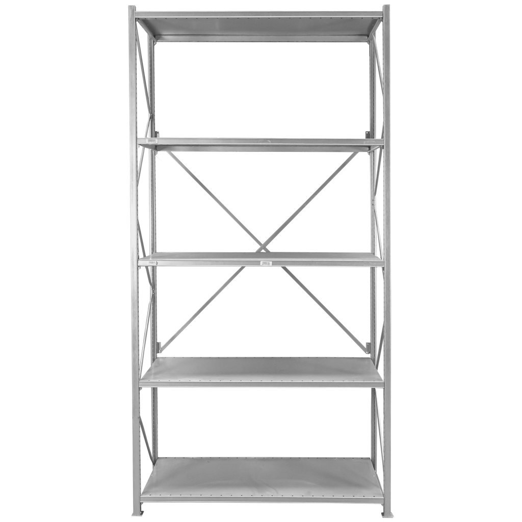 Stow Scaffale Magazzino 5 Ripiani 300x133,5x60 cm Base