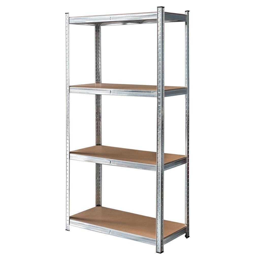 Mega-M Basic scaffale magazzino 180x90x40 4 ripiani zincato 175 kg