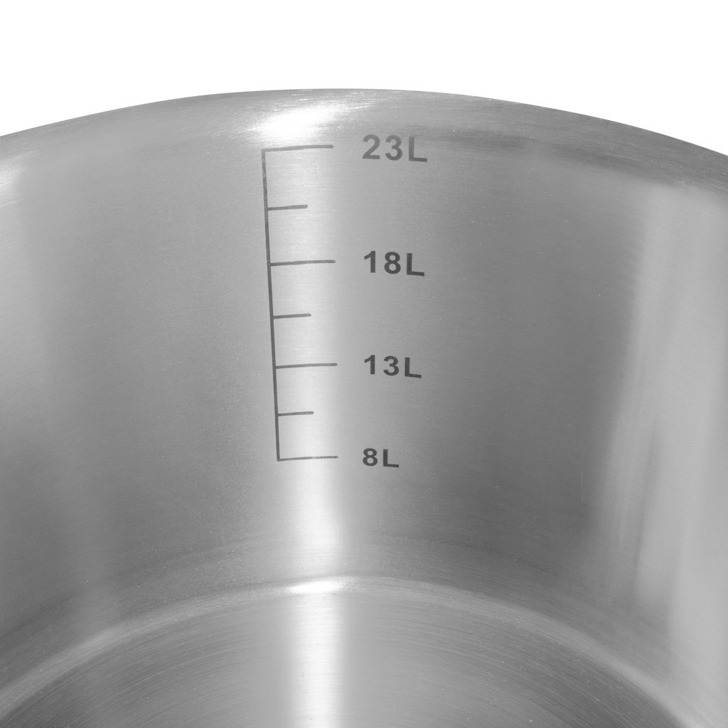 Mega-M Standard Pentola Inox con Coperchio 24 L 36x24