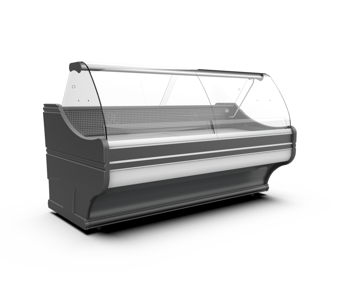 Cebea Wega WCh-6/1 B banco frigo 1200 vetro curvo