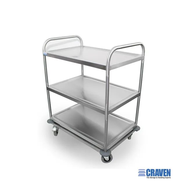 Craven RGP carrello servizio 3 ripiani acciaio carichi pesanti