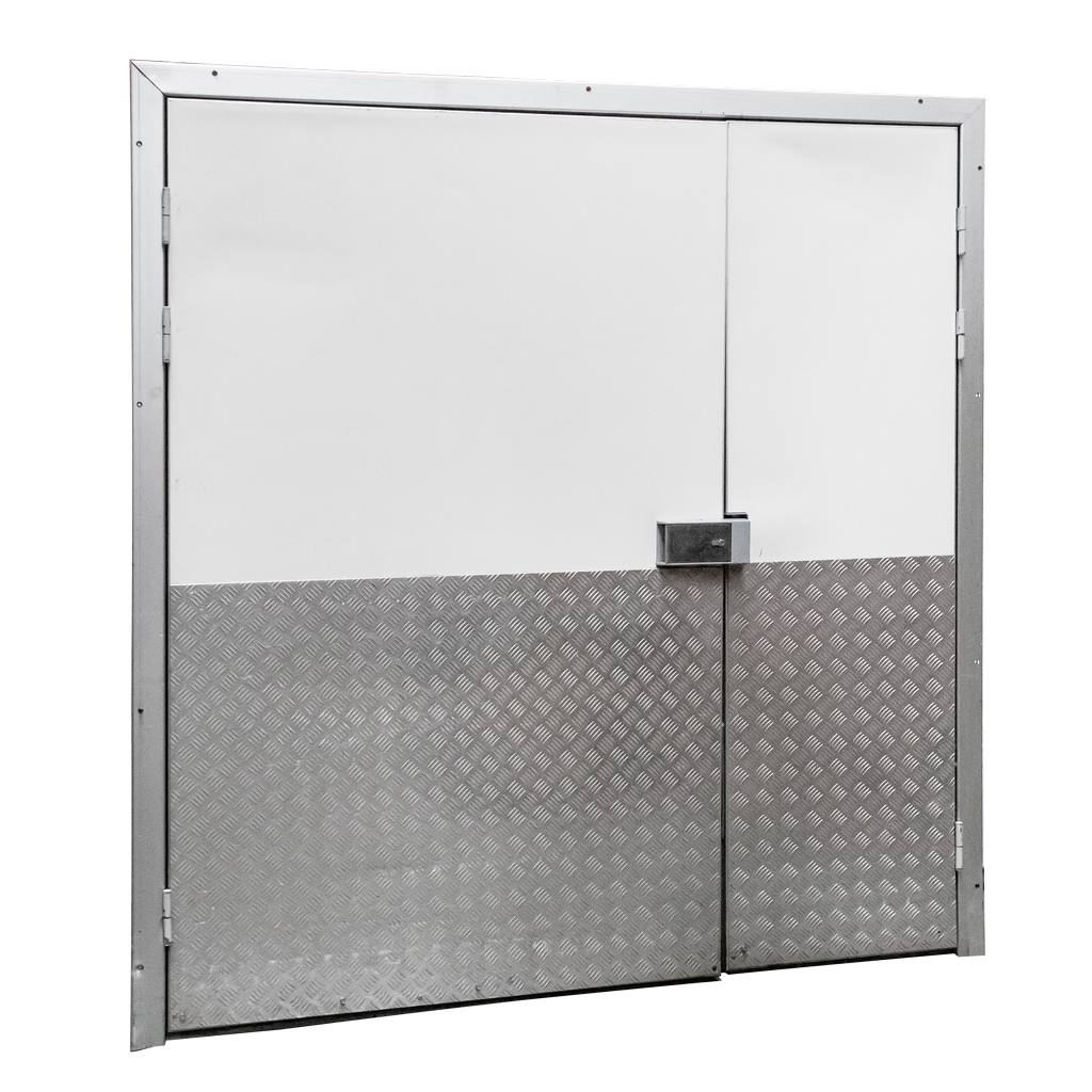 Porta cella frigorifera doppia battente 180x200 cm bianca
