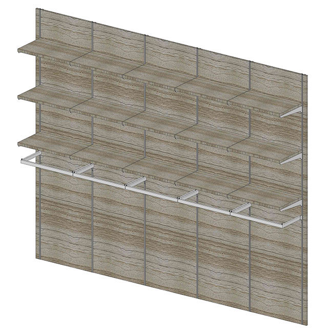 Agosistem Sistema 58 Kit 13 Parete L.300 cm legno