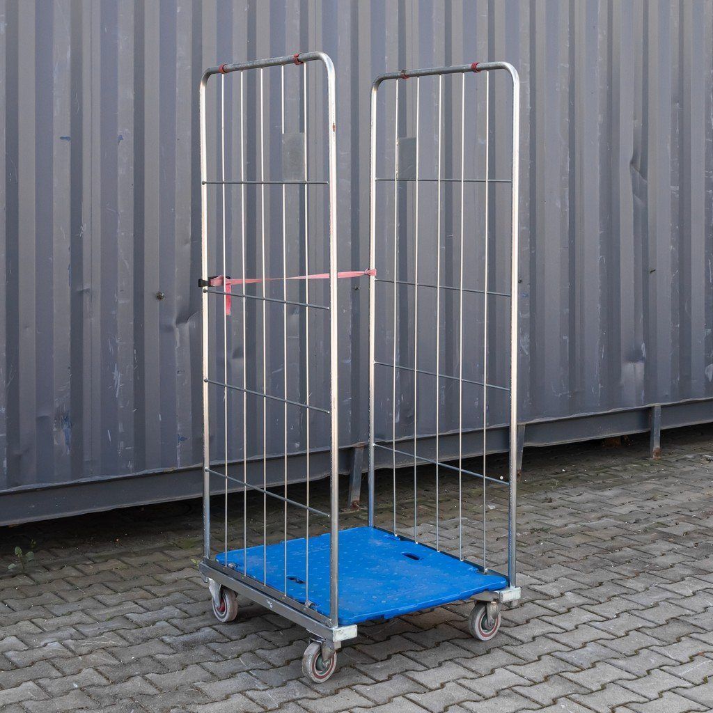 Rollcage Rollcontainer blu carrello a rete pieghevole 500 kg