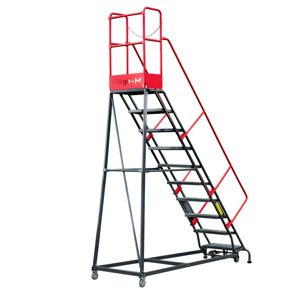 Mega-M Scala Magazzino Mobile 10 Gradini H 255 cm