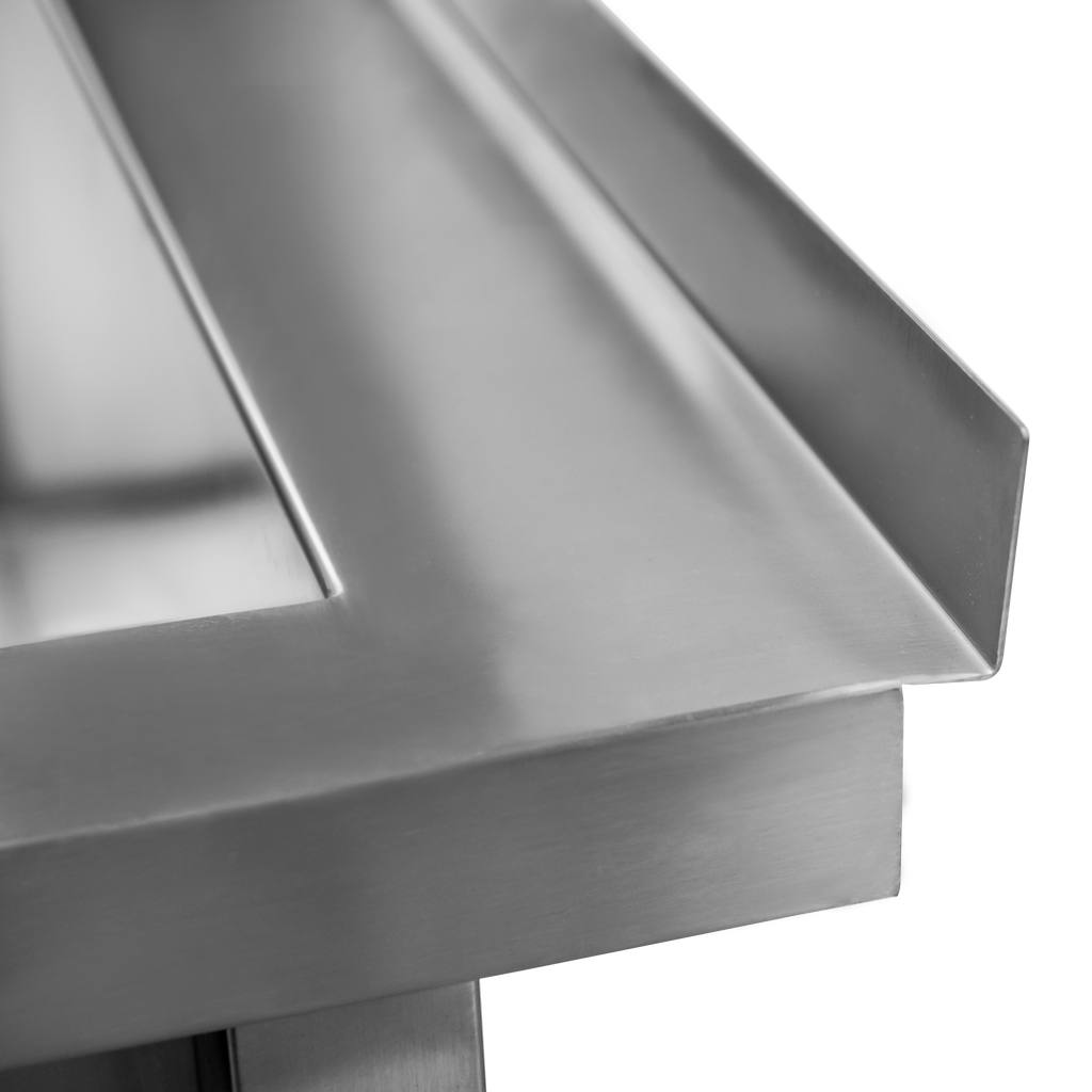 Mega-M 120x70x85 lavello inox 1 vasca saldato
