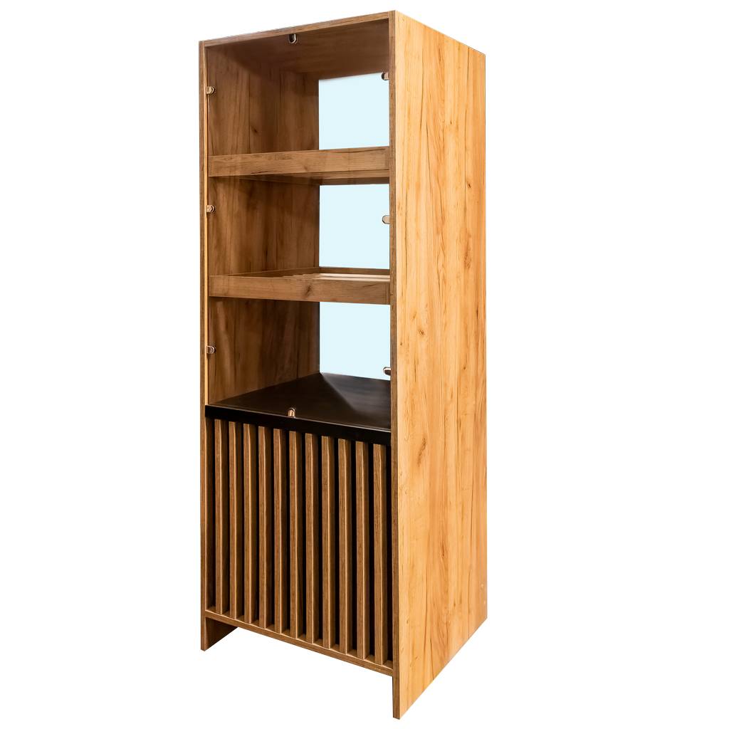 Mega-M 60x60x180 cm vetrina negozio rovere kraft