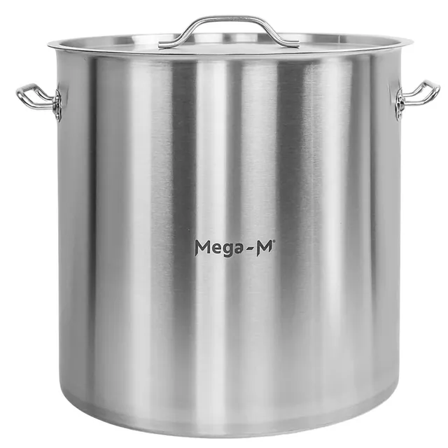 Mega-M Standard pentolone acciaio 71L 45x45 con coperchio