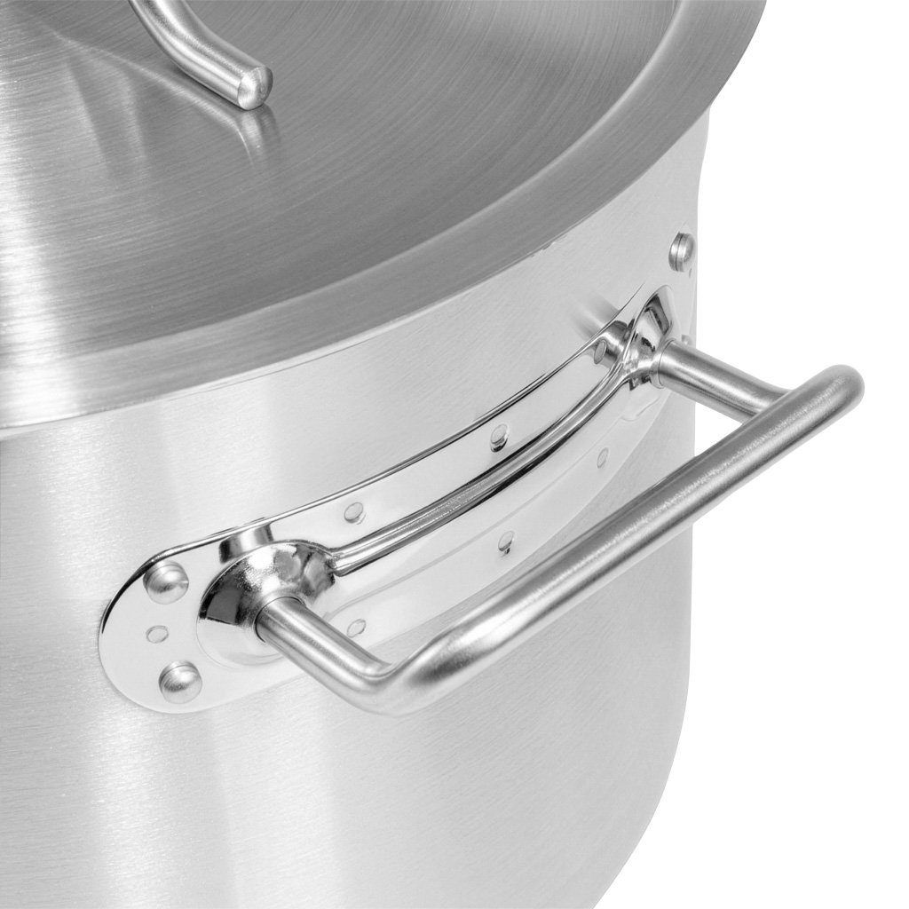 Mega-M Standard 12L pentola inox bassa con coperchio