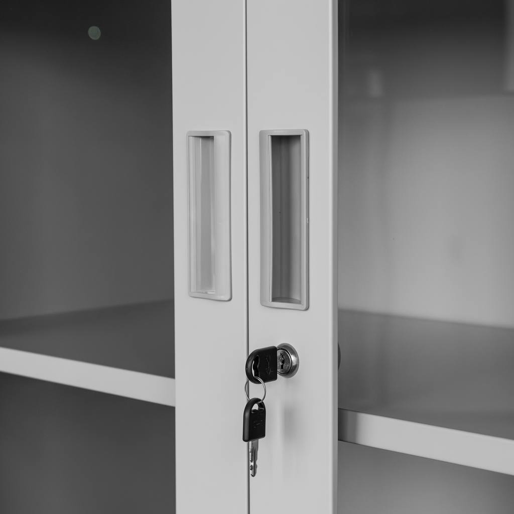 Mega-M Wenus armadio ufficio metallo vetrina 90x40x185 cm