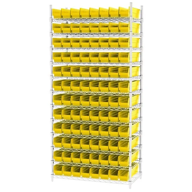 Akro-Mils AWS183630128 Scaffale Filo con 96 Box