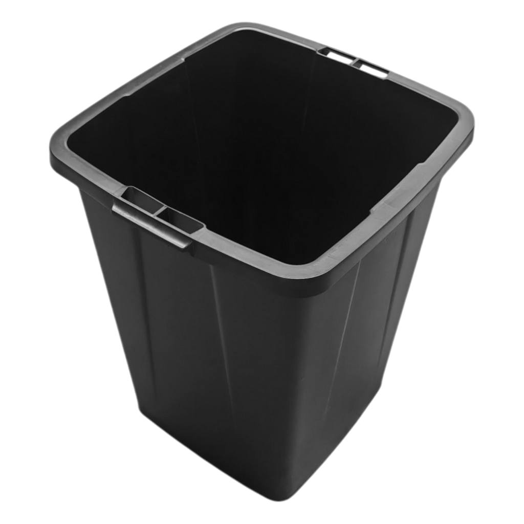 Inserto secchio plastica 90L nero 61x49x51 cm con maniglie