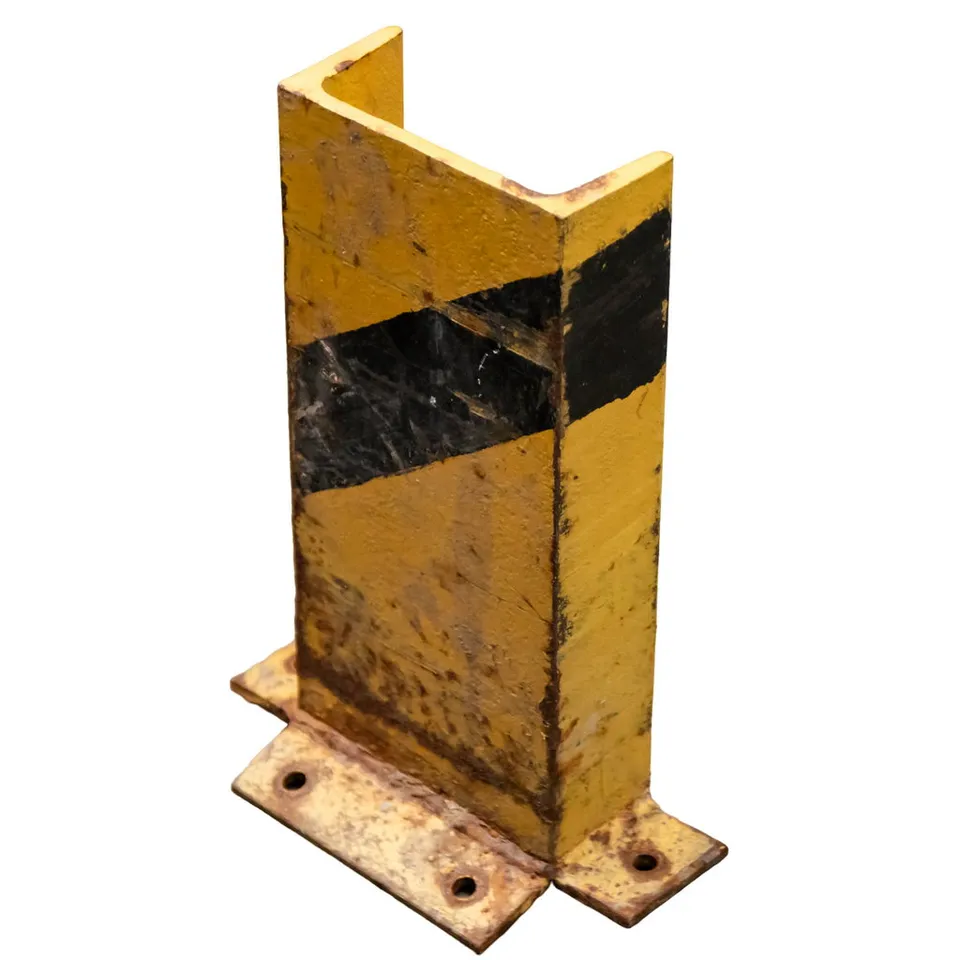 Supporto tipo C H-30 protezione scaffale giallo per legno