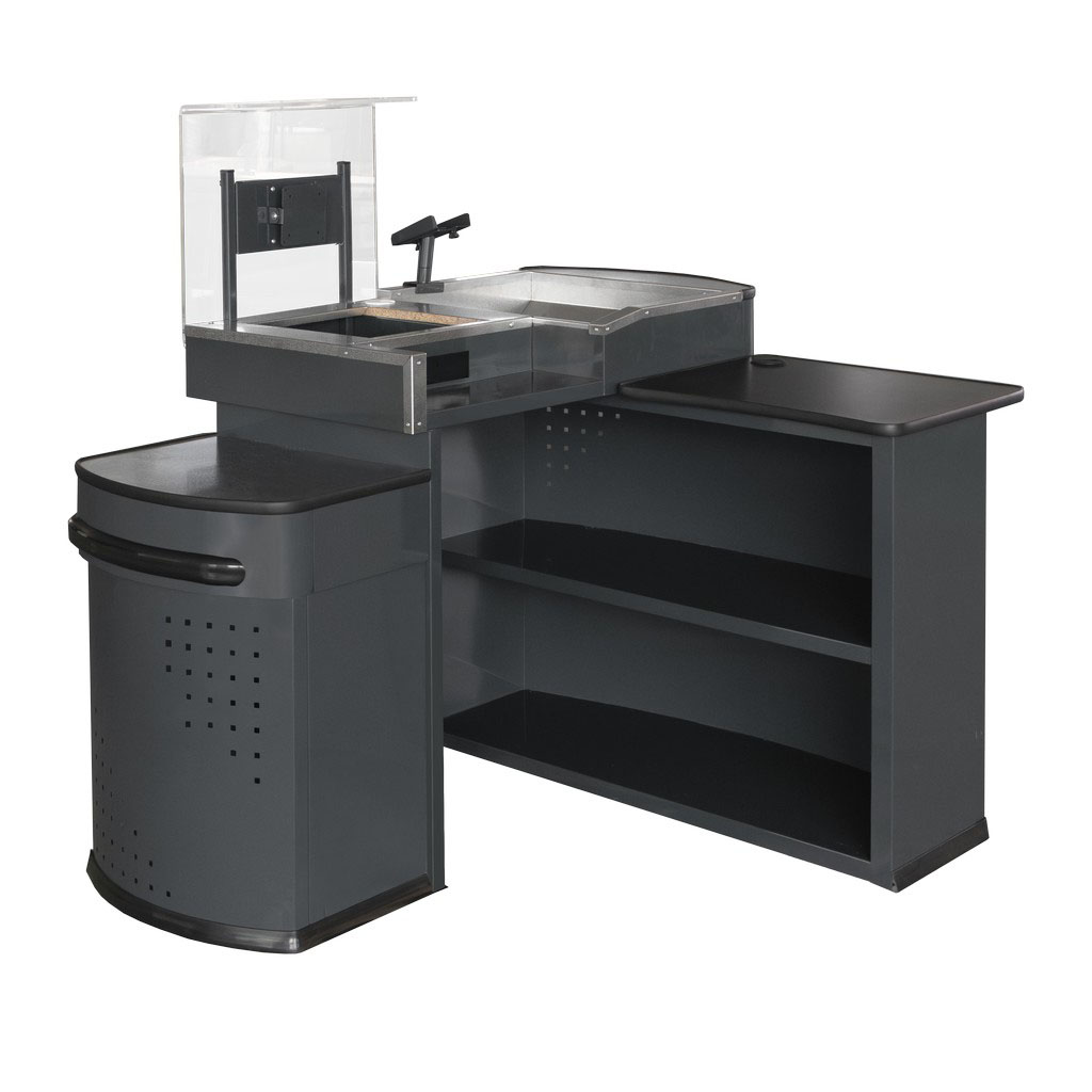 DK Mini BKD-1470 banco cassa 147 cm grafite sinistra