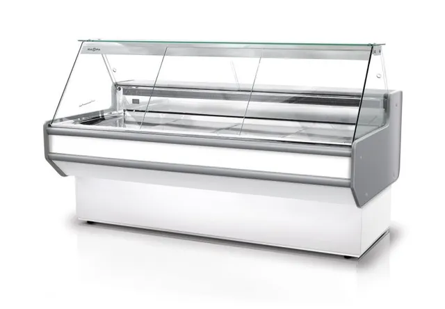 Rapa L-A 122/107 Plug-in banco frigo vetrina bianca
