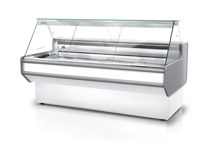 Rapa L-A 122/107 Plug-in banco frigo vetrina bianca