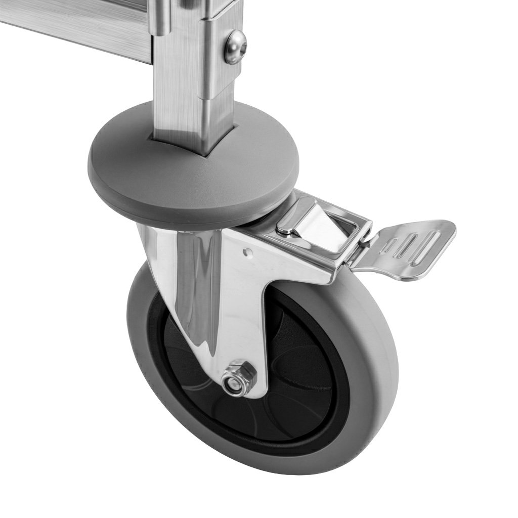 Mega-M Carrello Portavassoi Inox 62x47x174 cm 18 Teglie