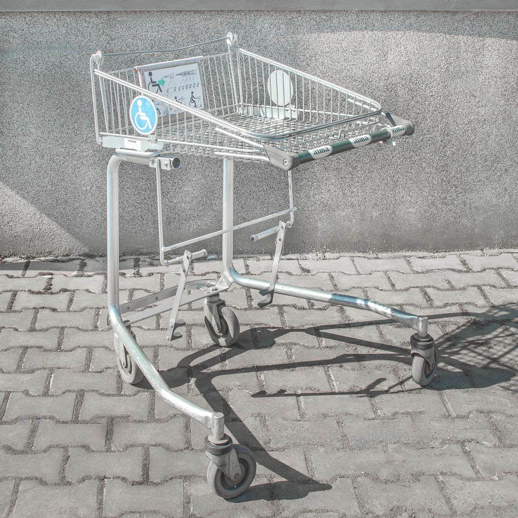 Wanzl S-85 carrello spesa per disabili agganciabile