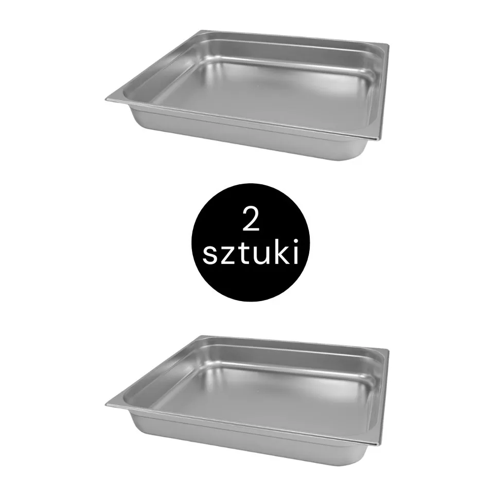 Mega-M Bacinella GN 2/1 inox 65x53x10 cm 2 pezzi