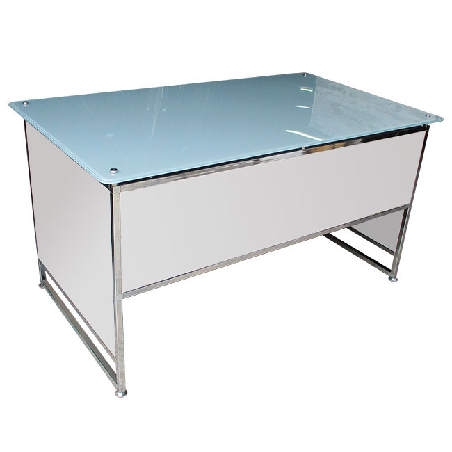 Agosistem Scrivania Top Vetro Temperato 160x80 cm