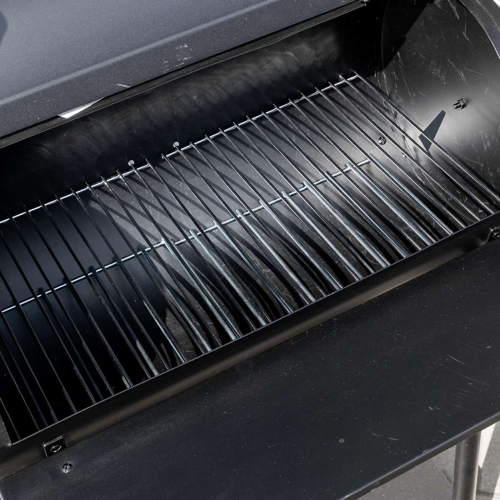 Mega-M Barbecue Carbone a Botte 53x29 cm con Coperchio Ricondizionato