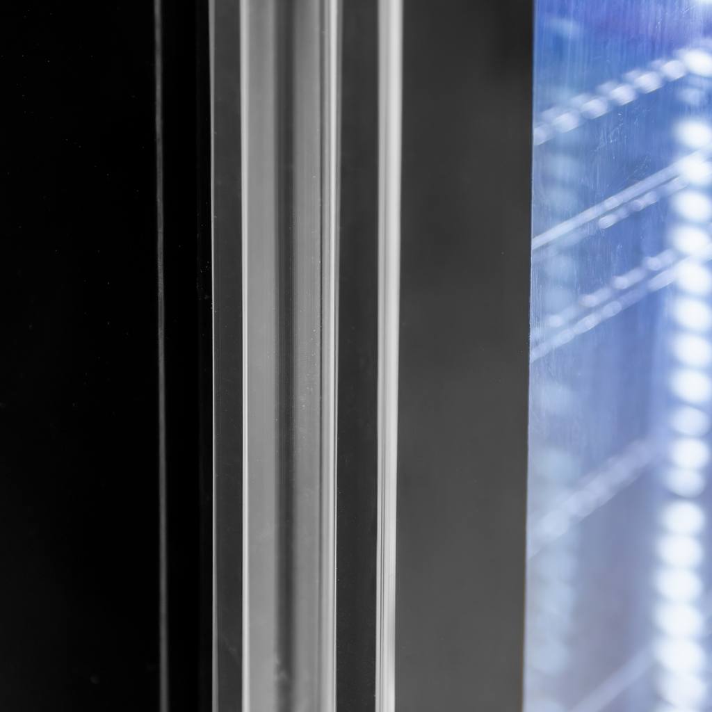 Mega-M Diego S40 vetrina frigo 1 porta 150L nera LED
