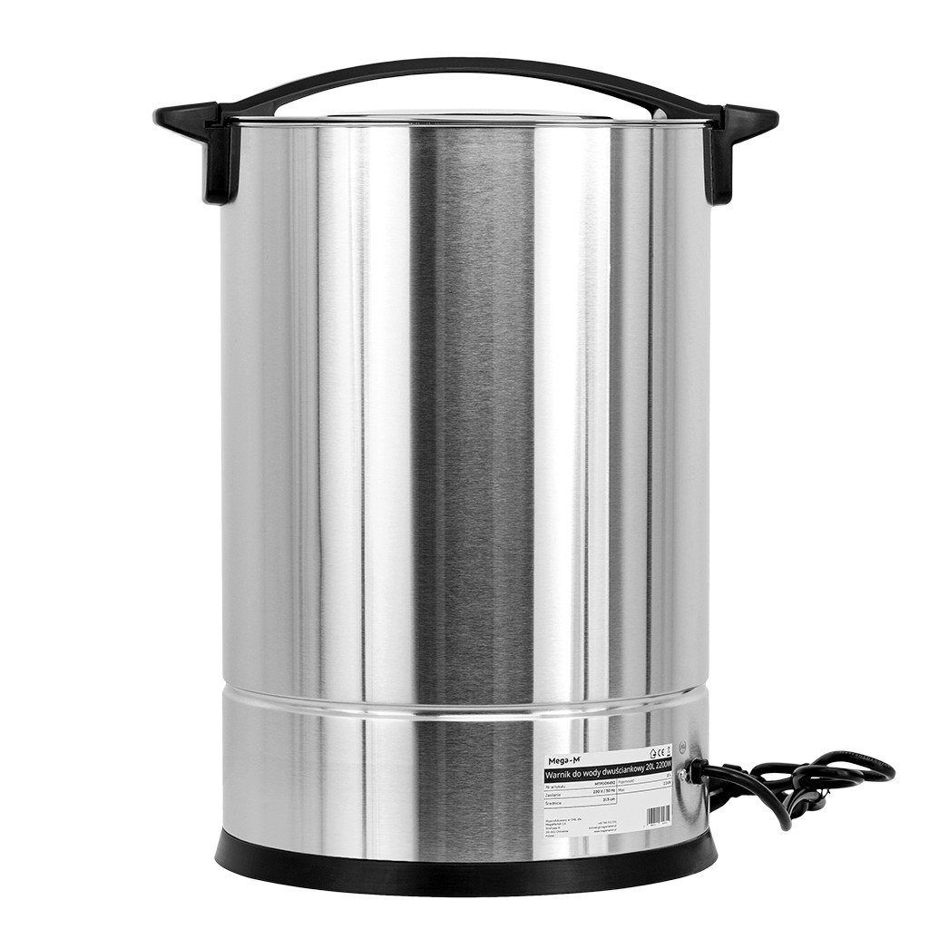 Mega-M Bollitore Acqua Professionale 20L 2800W Acciaio