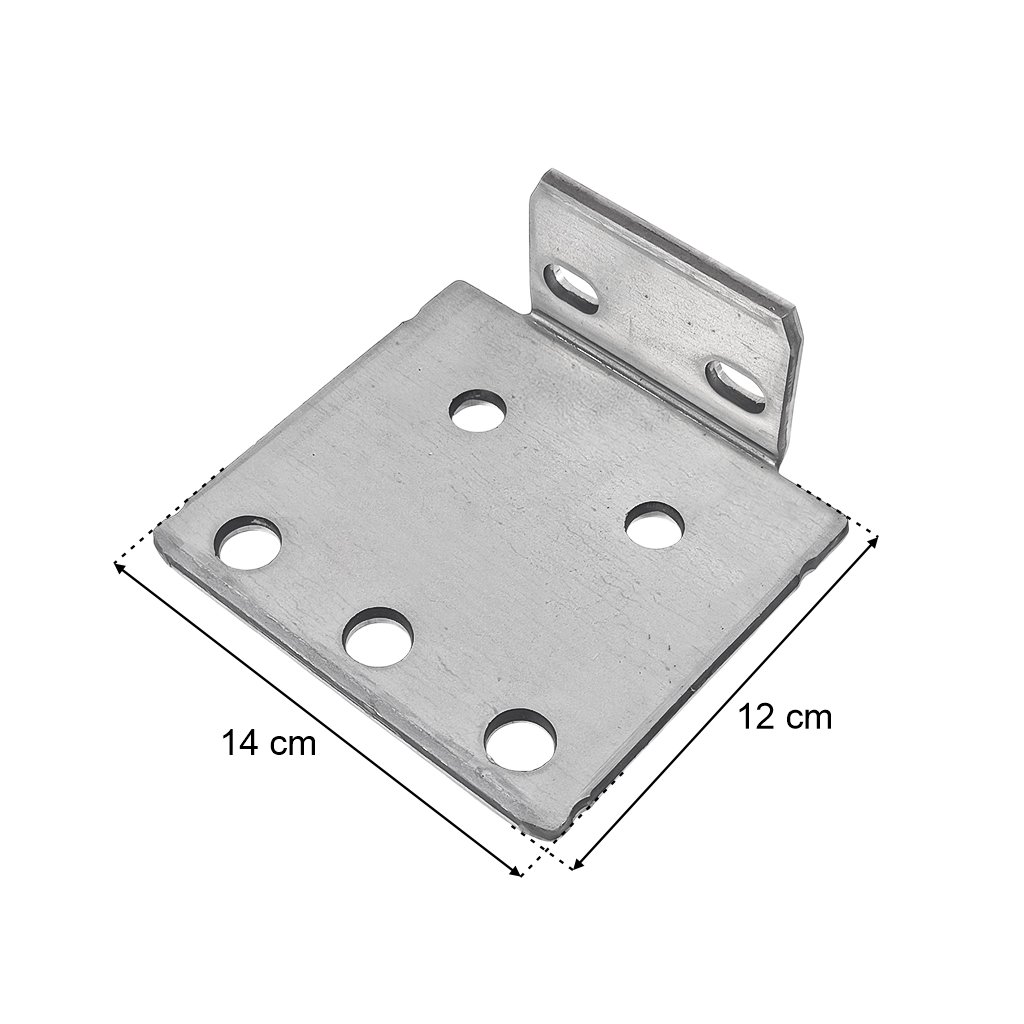 Stow PNAG0046 piede scaffale zincato 14x12 cm