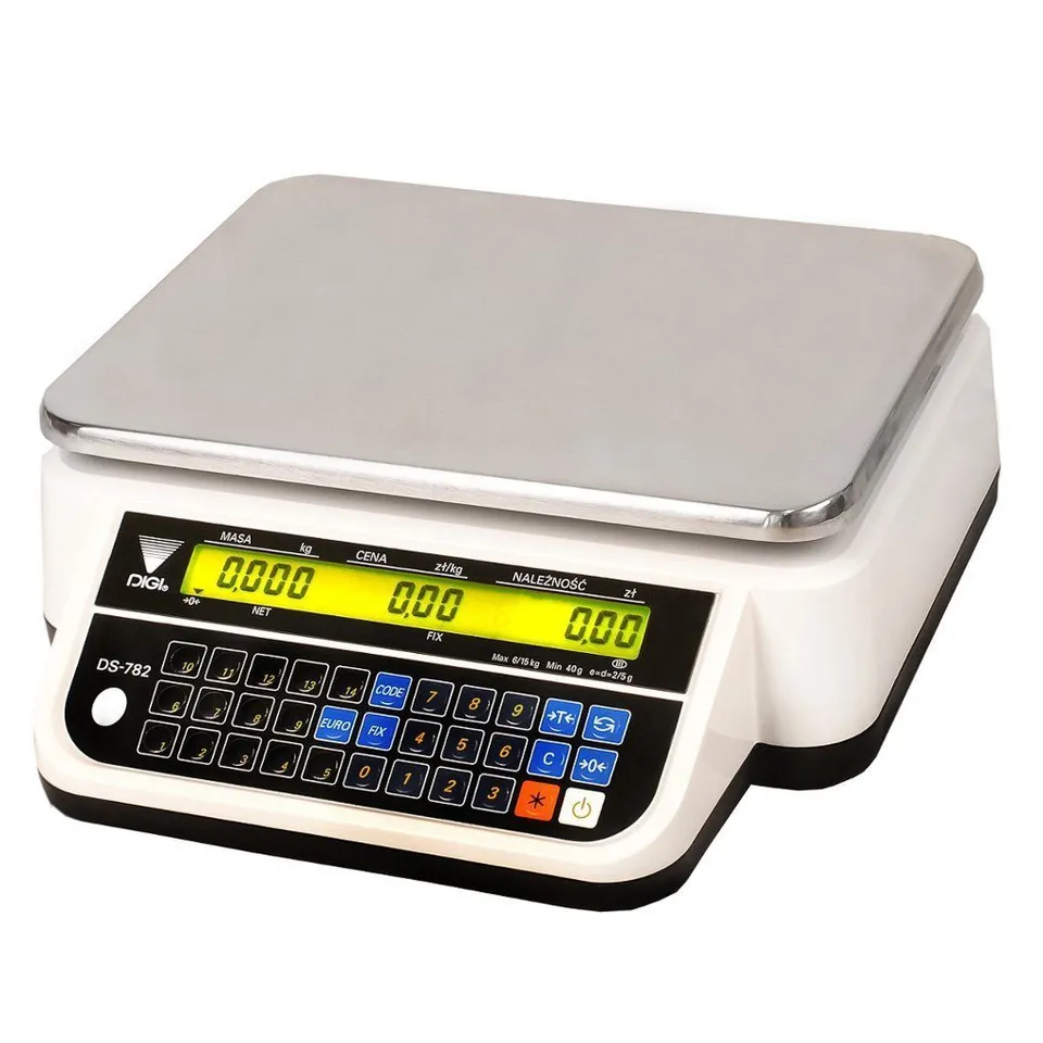 DIGI DS-782BR RS bilancia calcolatrice bianca omologata