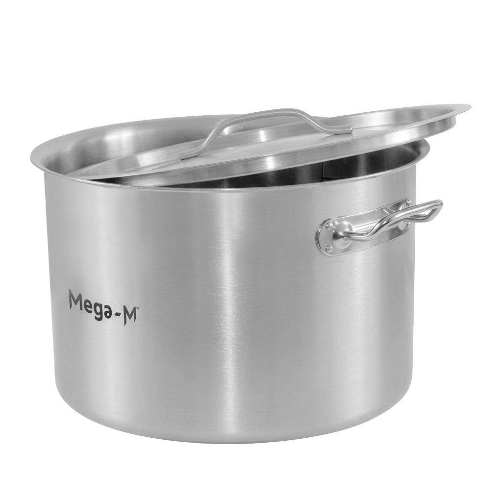 Mega-M Standard Pentola Inox con Coperchio 24 L 36x24