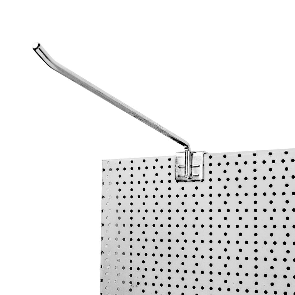 MegaMarket Gancio Singolo per Scaffale 40 cm Zincato