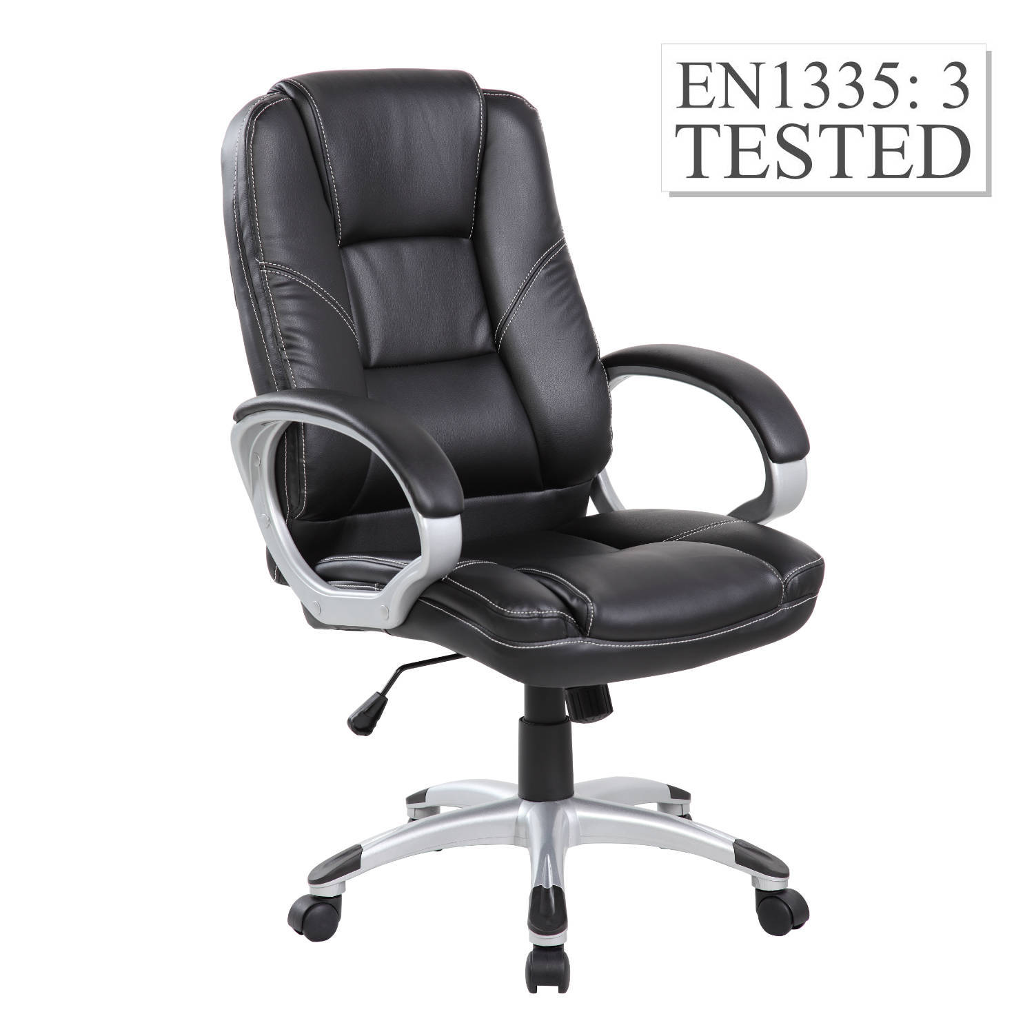 Agosistem Boston E9258H poltrona ufficio nera PU