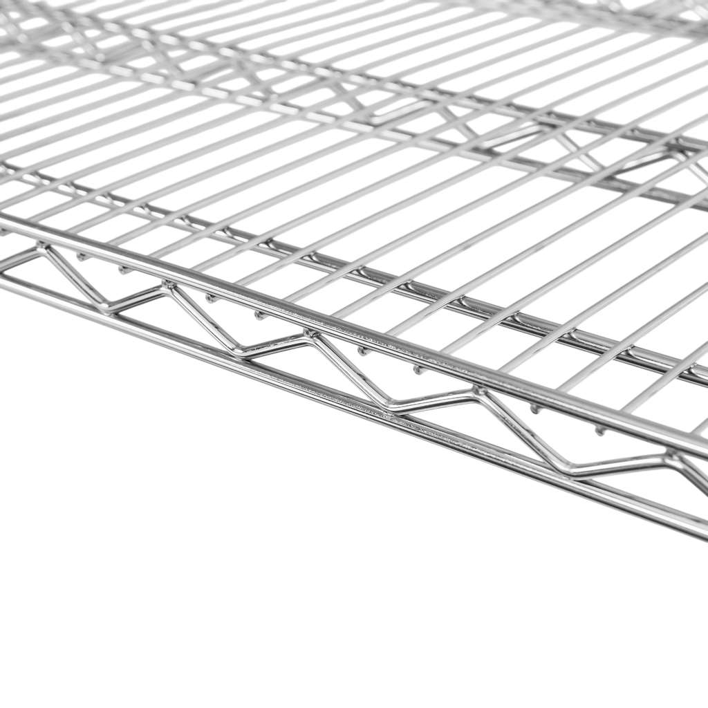 Mega-M Scaffale gastronomico cromato 90x60x180 cm 4 ripiani filo