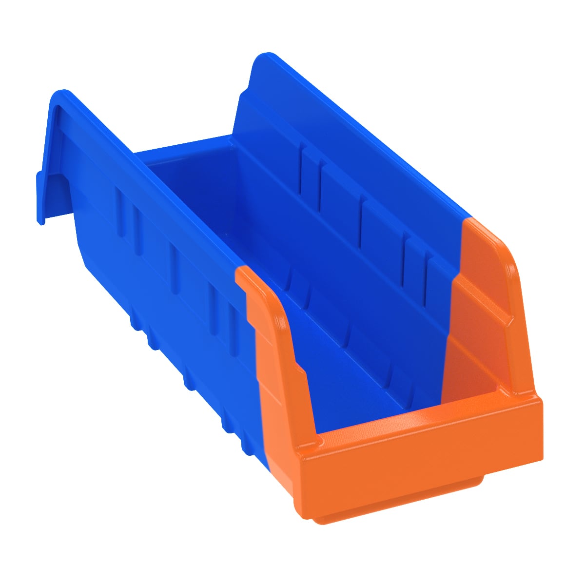 Akro-Mils 36442 bin prelievo blu con fronte aperto