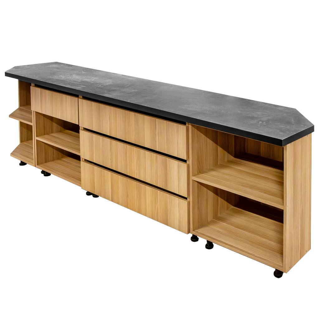 Mega-M banco cassa 290x60x113 cm rovere americano