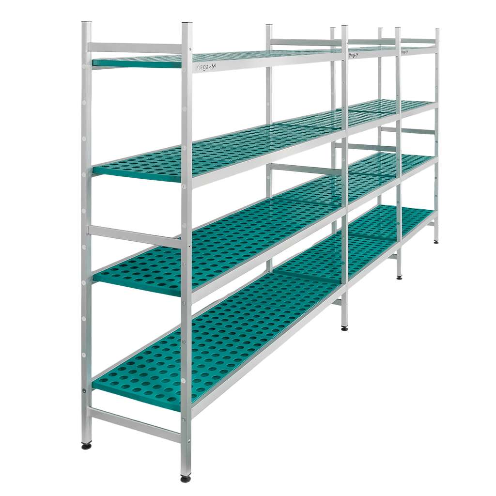 Mega-M Alufri scaffale alluminio 365x50x180 cm 4 ripiani