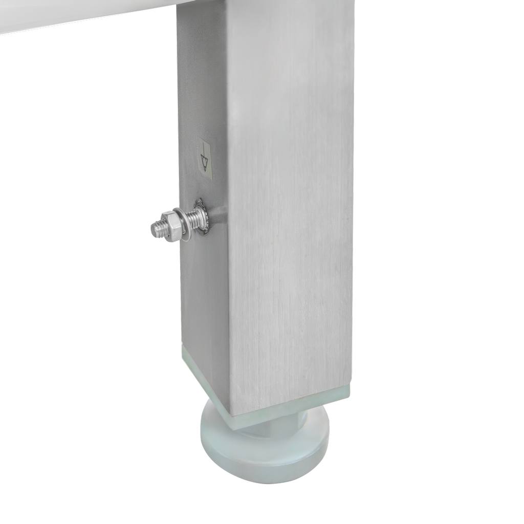Mega-M 120x60x85 cm lavello inox vasca sinistra con ripiano