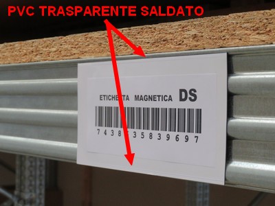 DR Scaffalature DS etichette magnetiche doppia saldatura