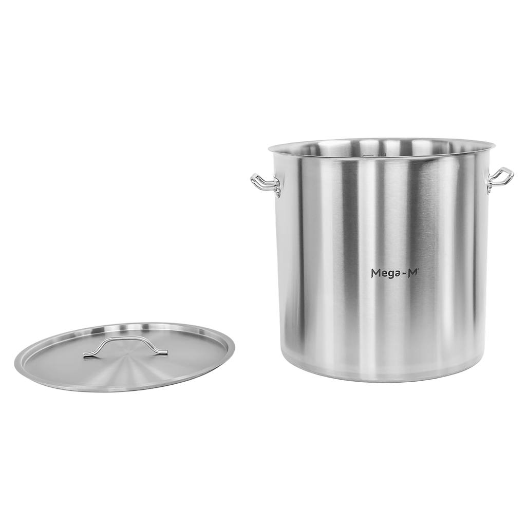Mega-M Standard pentolone acciaio 71L 45x45 con coperchio