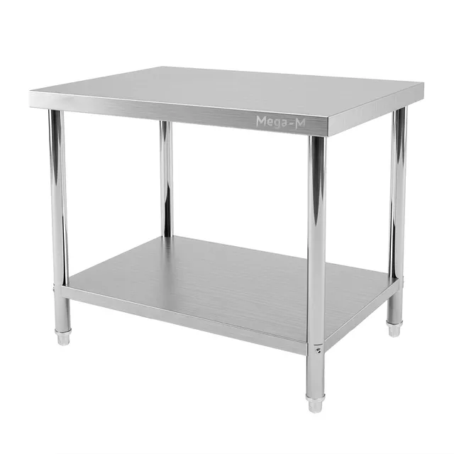 Mega-M X Standard tavolo inox centrale 100x70x85 cm ripiano