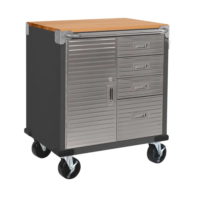 Seville Classics UltraHD UHD20205 mobile officina 4 cassetti grafite