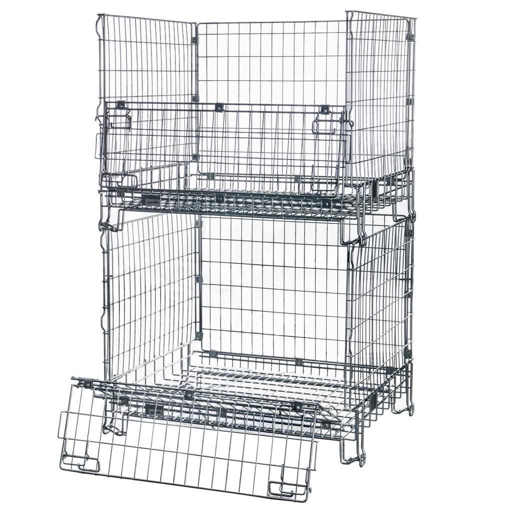 Mega-M contenitore rete gitterbox pieghevole 125x105x98 cm 500kg