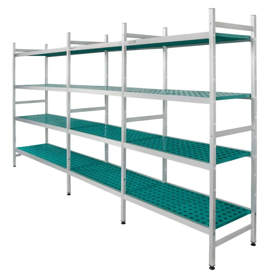 Mega-M Alufri scaffale alluminio 365x50x180 cm 4 ripiani