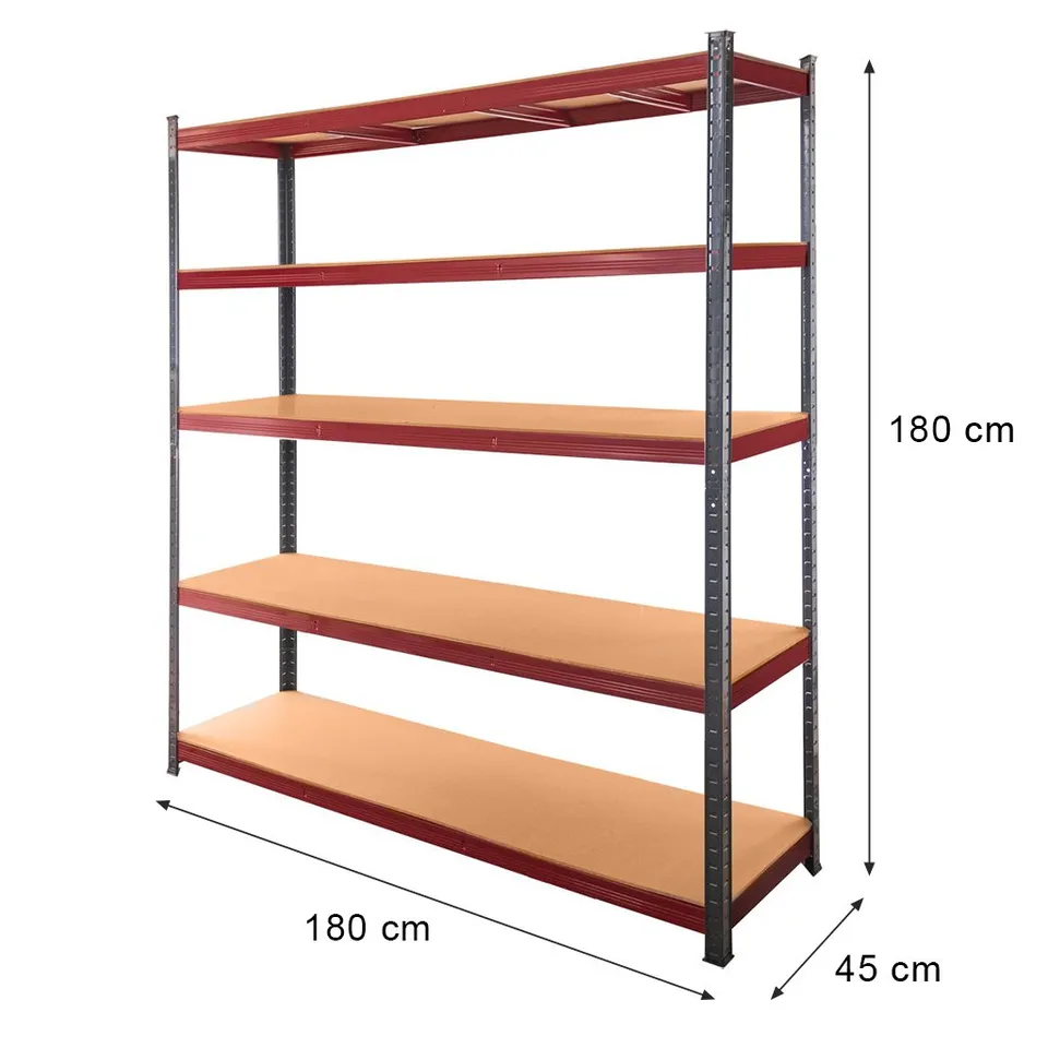 Mega-M Basic Plus scaffale magazzino H180 L180 P45 5 ripiani